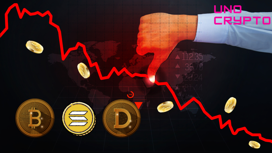 Bitcoin, SOL & Dogecoin Trades Red