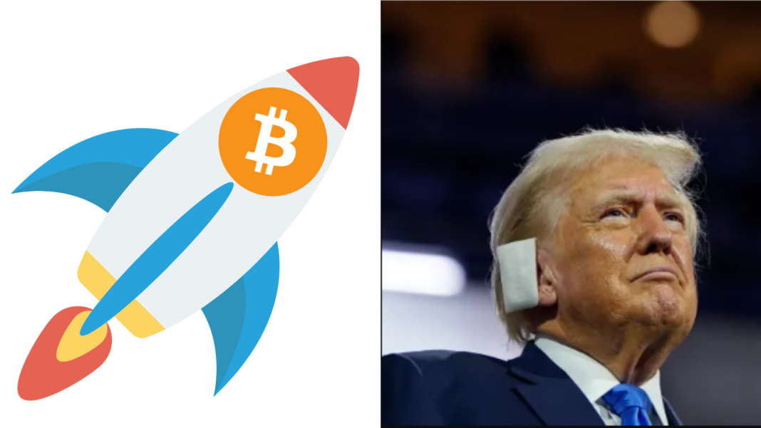 Donald Trump says bitcoin to the moon