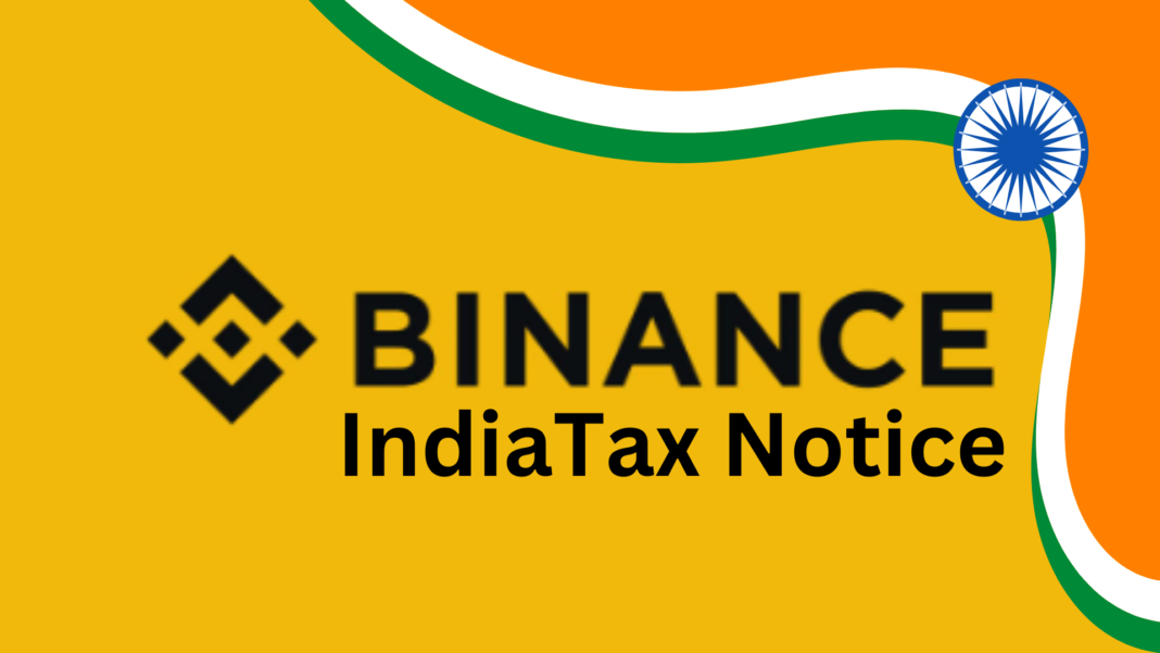 Binance India Tax Notice