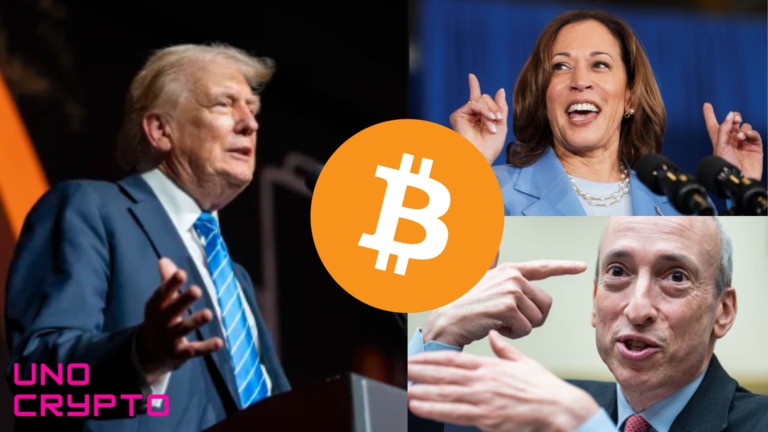 Donald Trump Kamala harris and Gary Gensler