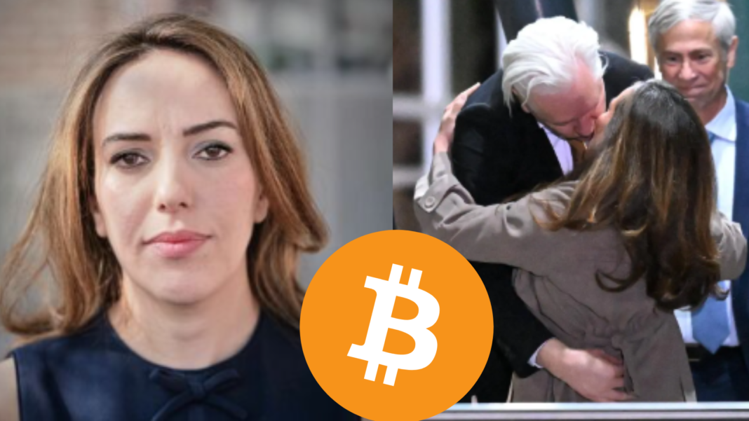 Julian Assange with wife Stella Assange