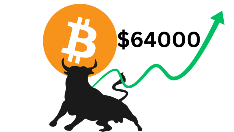 bitcoin to $64000
