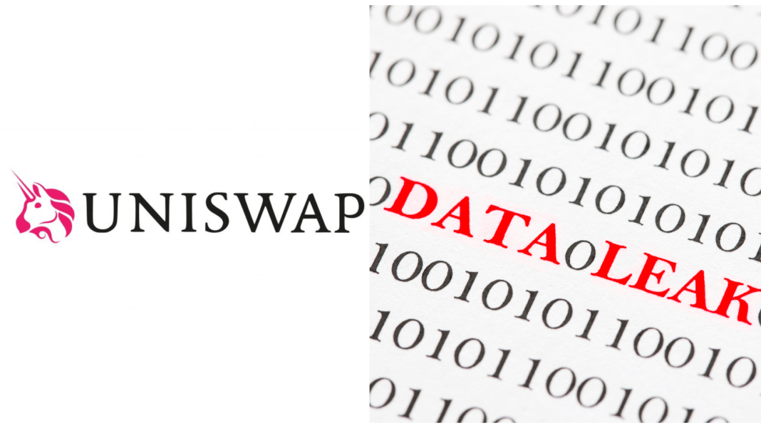 Uniswap data leak