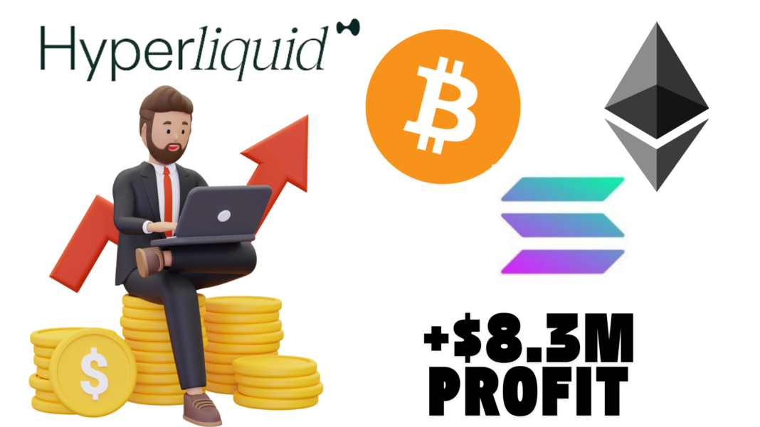 Crypto Whale Bags $8.3M Profit From SOL, ETH, BTC Short Positions on Hyperliquid