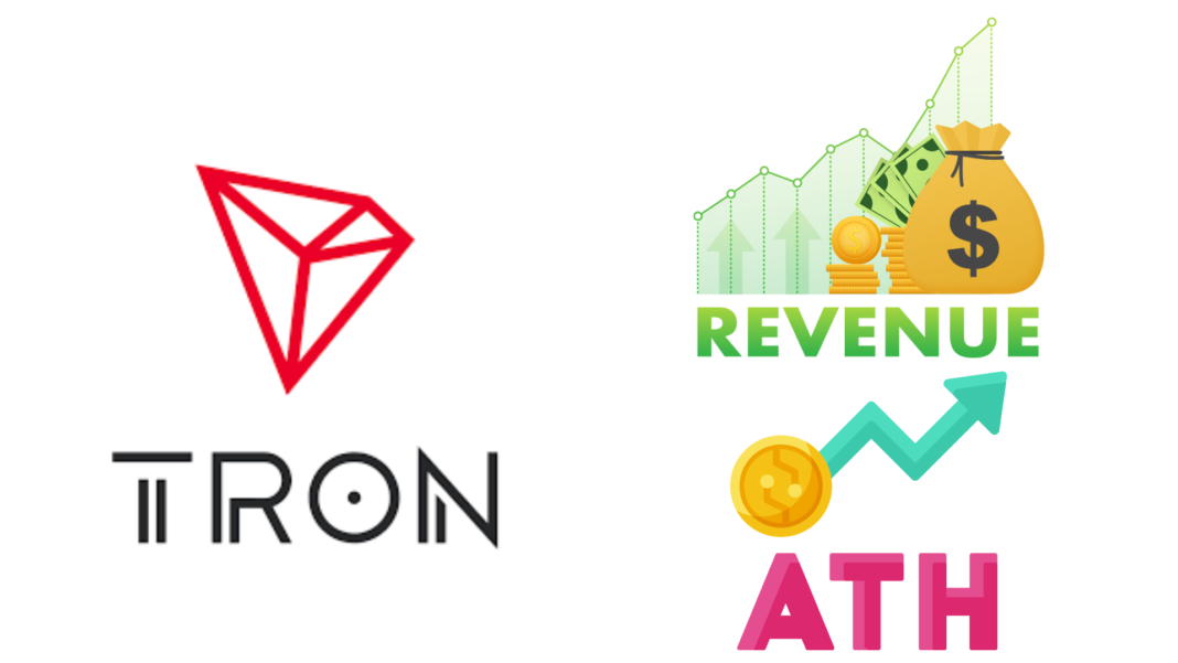 TRON Hits Record ATH Revenue Of $20M In a Single Day; TRX Price Surges Past 70%