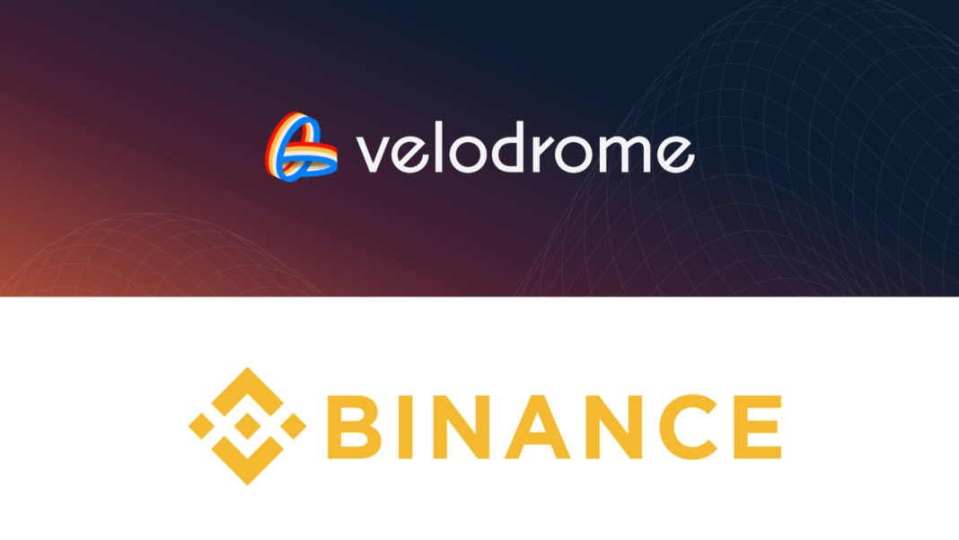 Velodrome finance and Binance