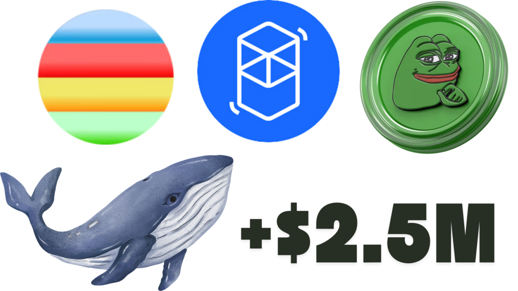 Whale makes profit on BEAM, FTM , PEPE