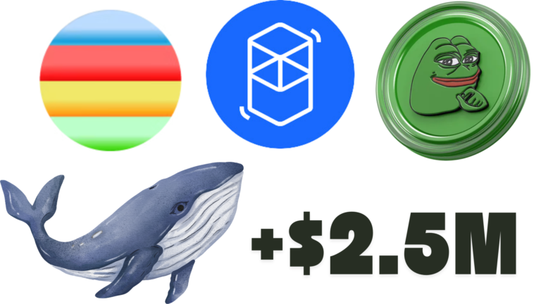 Whale makes profit on BEAM, FTM , PEPE