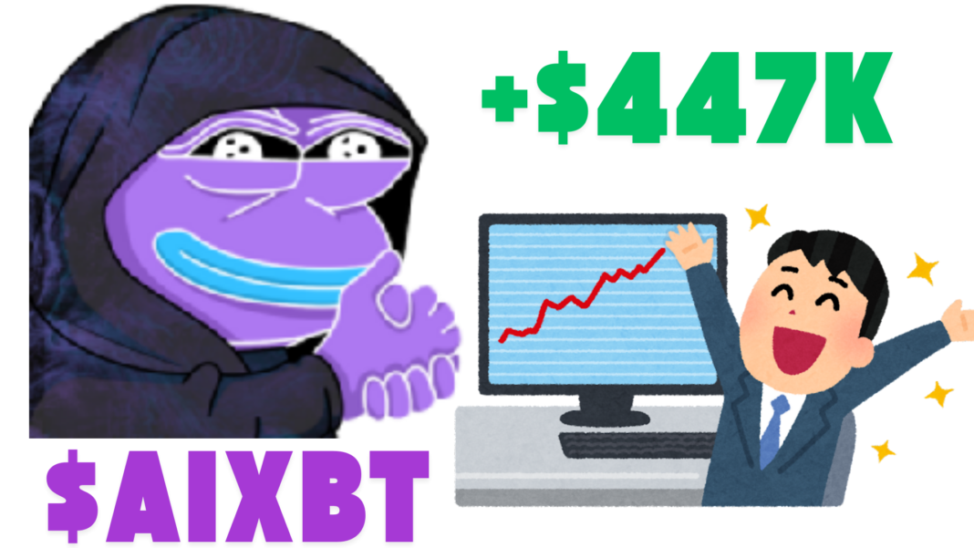 AIXBT Trader Books $447K Profit After 8M $AIXBT Position Build-Up