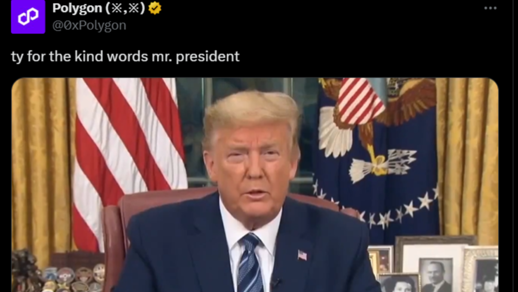 Crypto Community Slams Polygon's AI-Generated Trump Video as Marketing Mishap