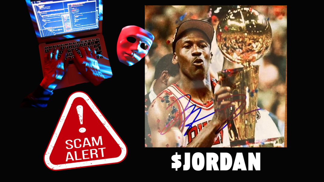 Crypto Scammers Impersonates NBA Star Michael Jordan to Promote $JORDAN Meme Token