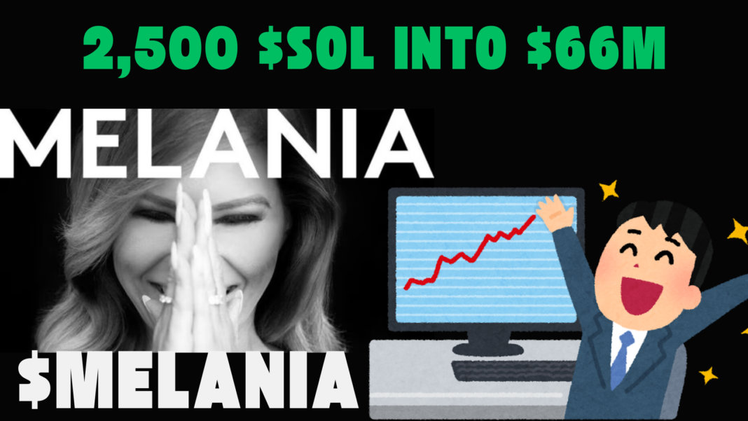 Crypto Trader Turns 2,500 $SOL Into $66M With MELANIA Token Trade