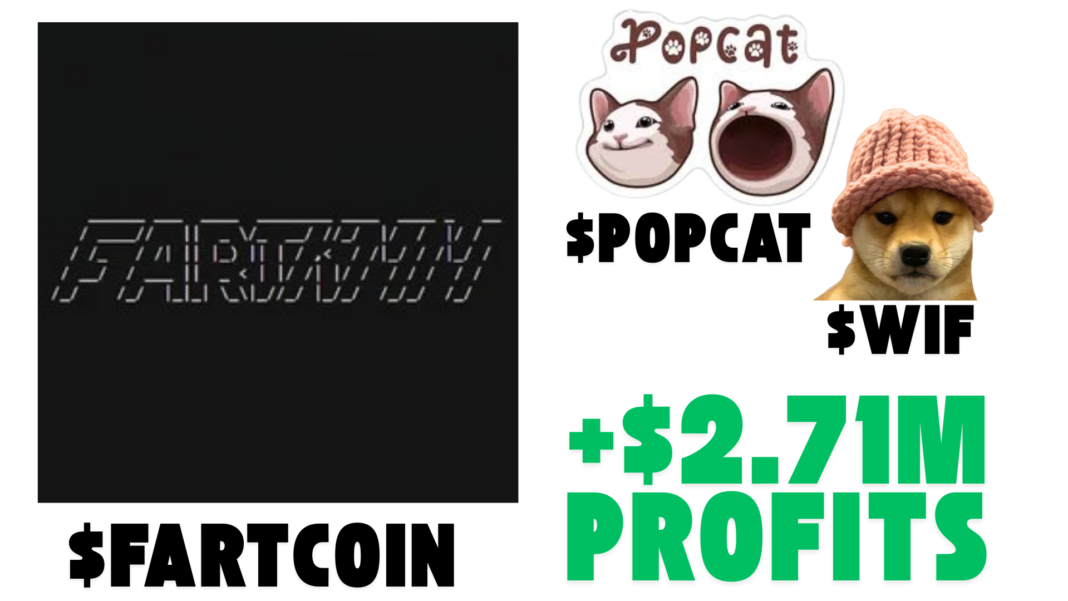 Early WIF, POPCAT Whale Bags $1.15M FARTCOIN Amid Token Surge, Portfolio Profits Soar to $2.71M