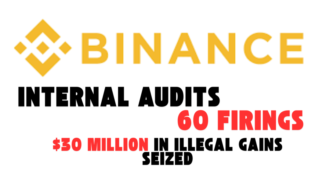 Binance Implements Rigorous Internal Audits Leading to Over 60 Firings and $30 Million in Illegal Gains Seized