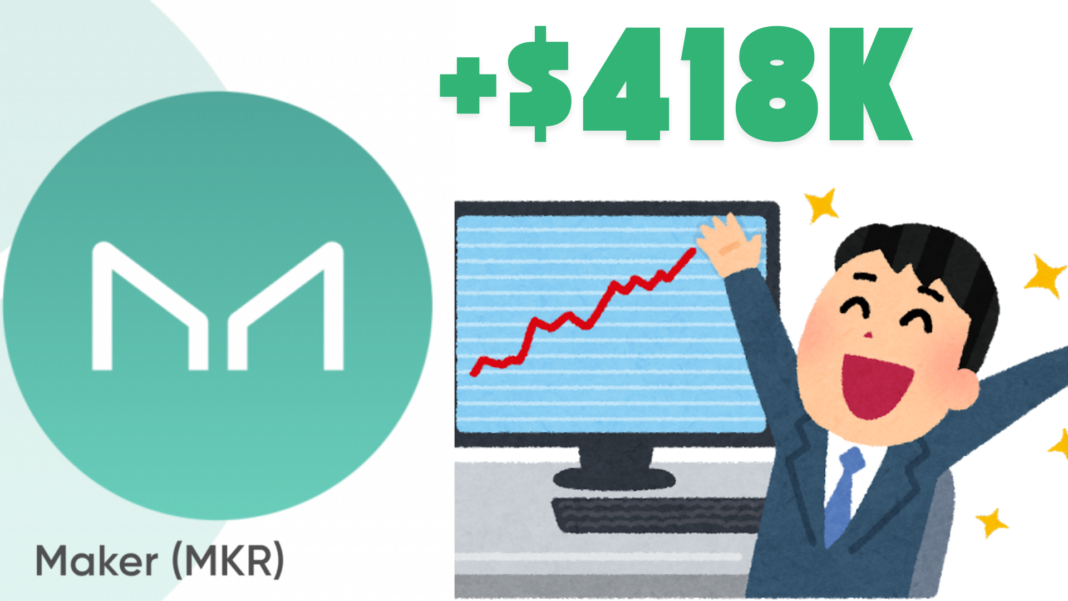 Crypto Investor Inveteratus.eth Dumps 1,230 MKR for $1.78 Million, Achieving $418K Profit in Under a Month