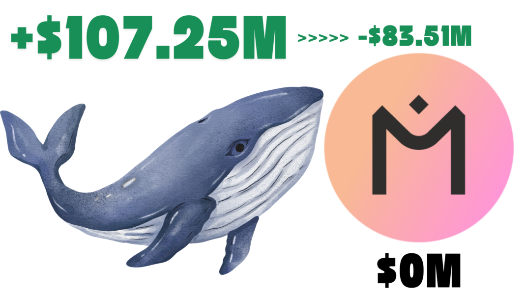 Dormant Crypto Whale Offloads $83.51 Million in $OM To Binance After Securing $107.25 Million In Profits