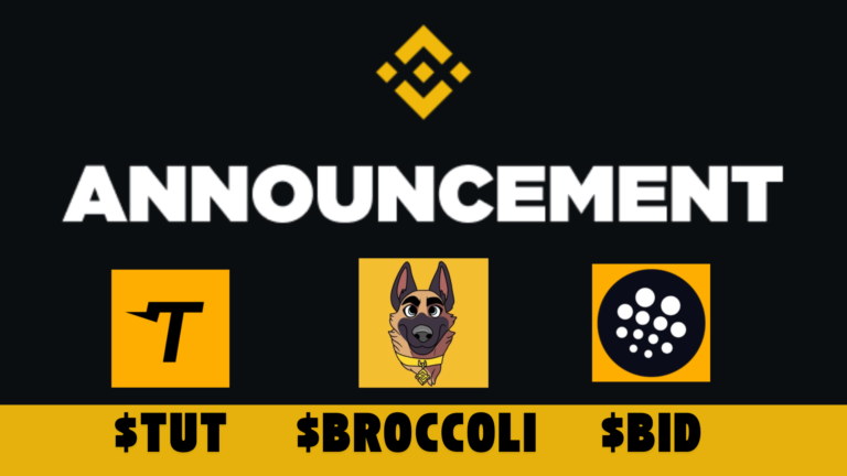 Binance Futures Announces Perpetual Contract Listing For $Broccoli, $TUT, and $BID Tokens, Triggers 63%, 92%, 227% Price Rally Respectively