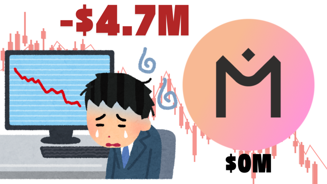 Crypto Investor Faces $4.7M Floating Loss Via $143.1M Mantra $OM Trade