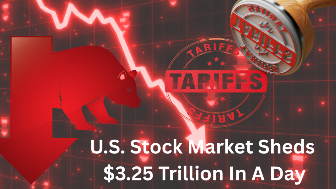 U.S. Stock Market Sheds $3.25 Trillion In A Day