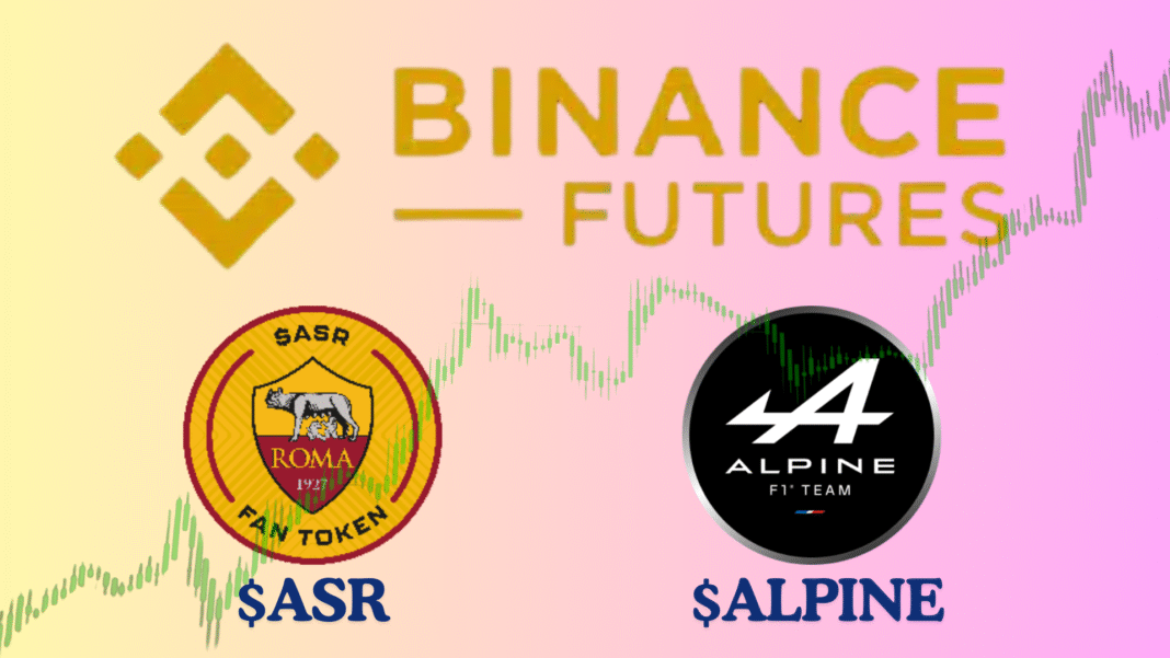Binance Futures Announces ASR & ALPINE Contract Listings, Tokens Skyrocket Over 50% 