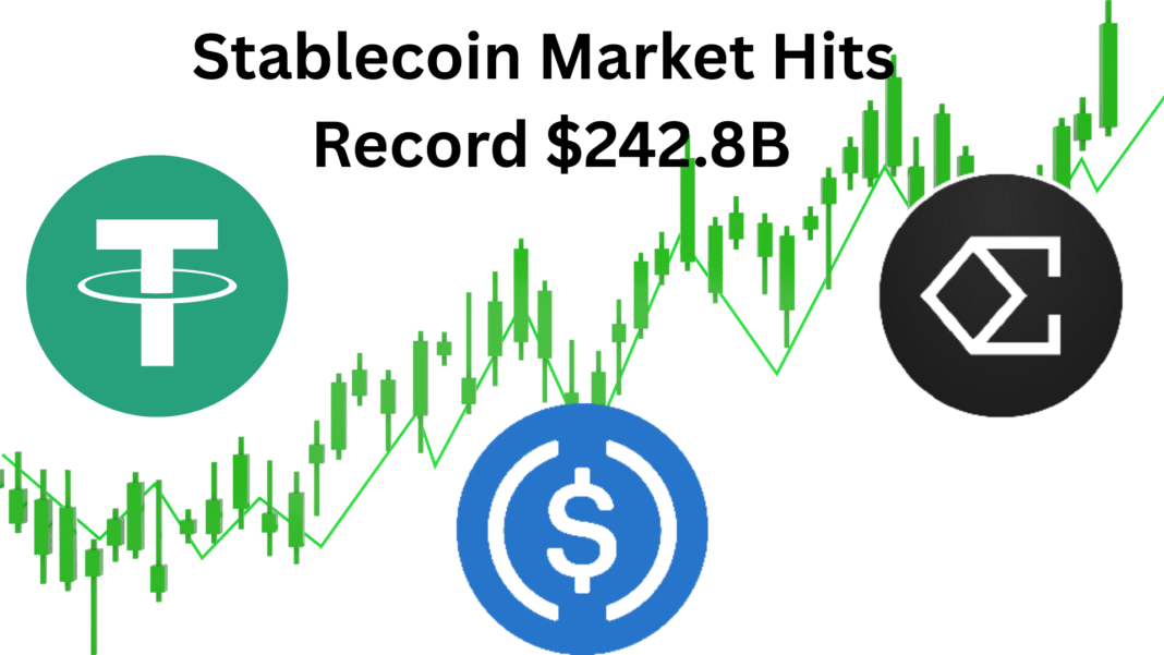 Stablecoin Market Hits Record $242.8B