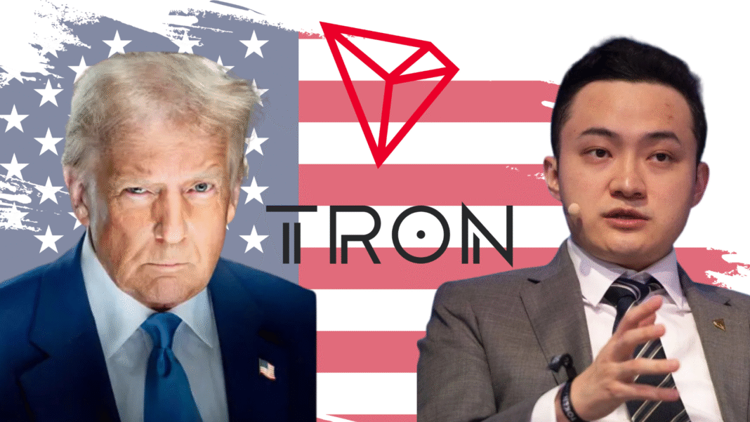 TRON Founder Justin Sun Says TRX is a coin made in the USA!, Affirms Support for the USA