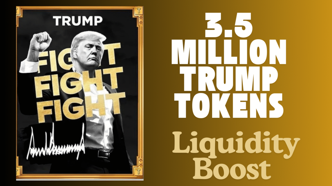 Trump Meme Team Announces Deposit of 3.5 Million Trump Tokens Worth $49.7M to CEX To Boost Liquidity