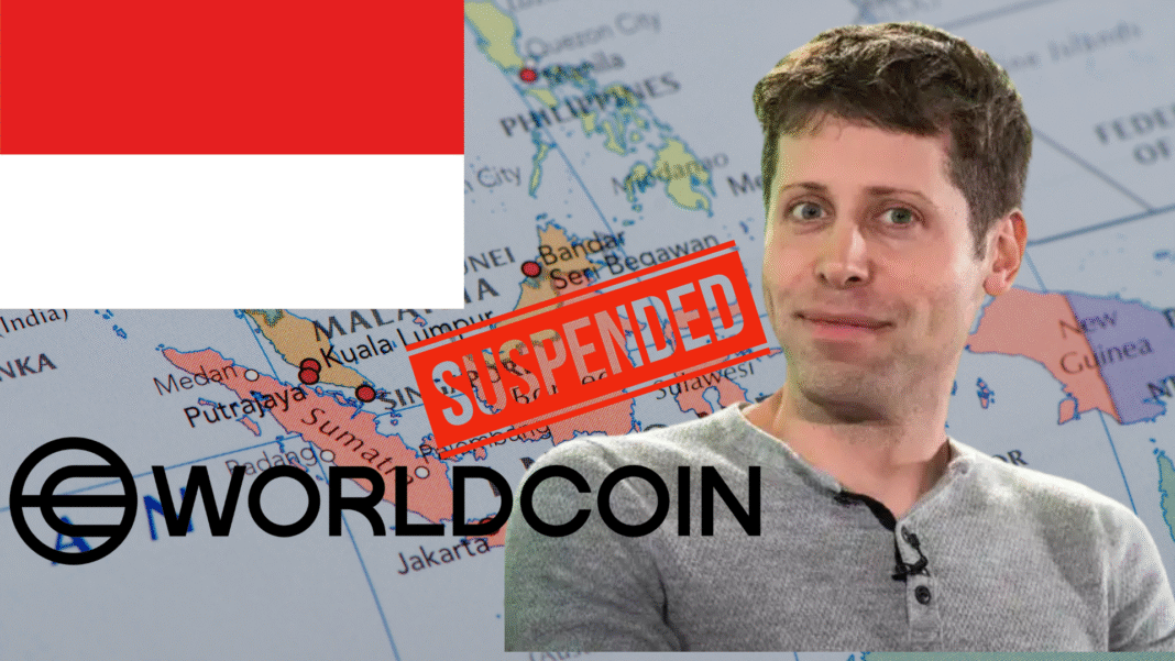 Worldcoin Indonesia suspended
