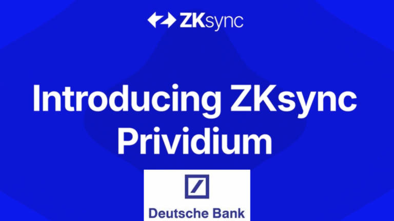 ZKsync Launches Prividium with Early Participation from Deutsche Bank
