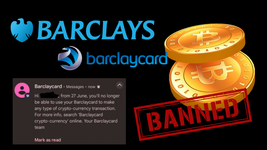 Barclaycard use banned crypto payments
