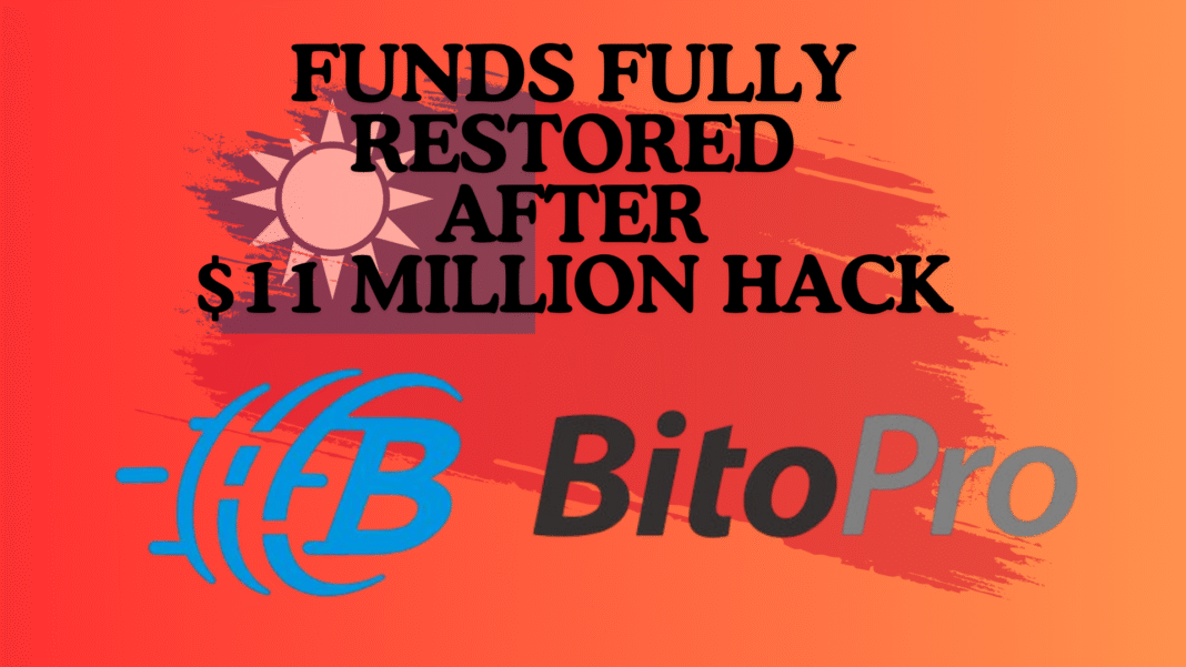 Taiwan’s BitoPro Crypto Exchange Successfully Restores $11 Million Following Major Crypto Hack