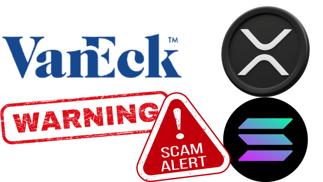 Vaneck scam alert