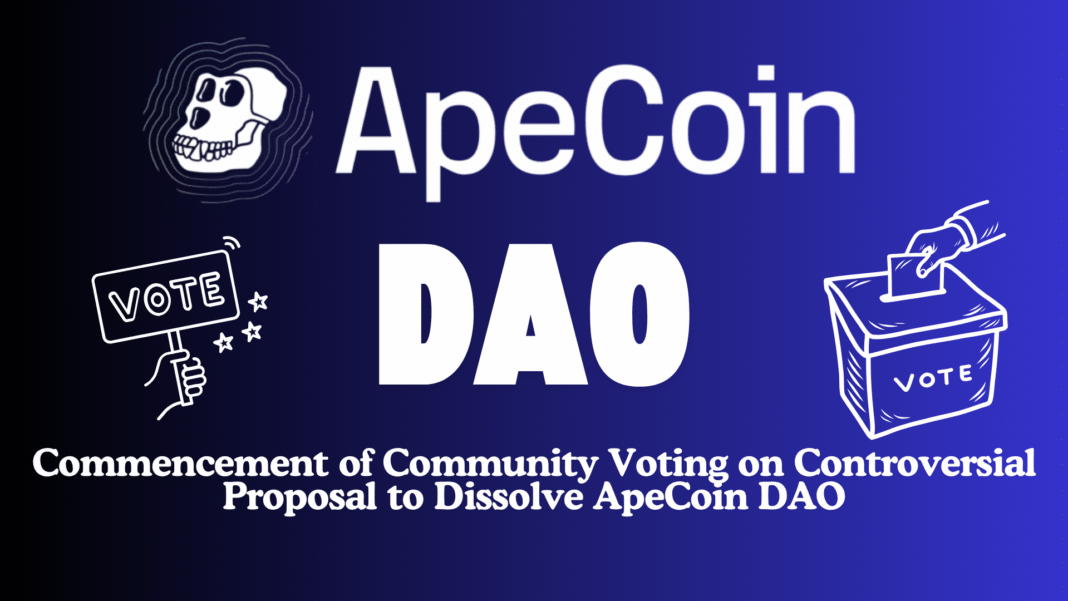 Yuga Labs Co-Founder Announces Commencement of Community Voting on Controversial Proposal to Dissolve ApeCoin DAO