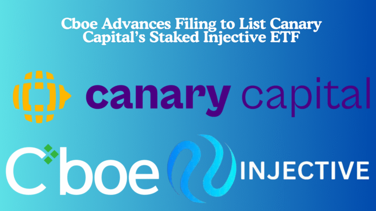 Cboe Advances Filing to List Canary Capital’s Staked Injective ETF
