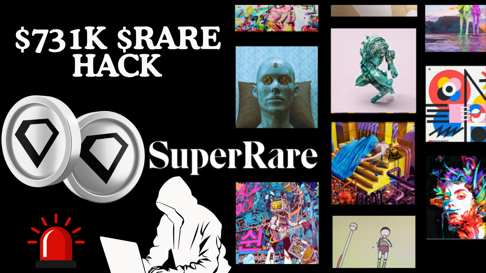 Crypto Hackers Exploit SuperRare Staking Contract Of $731K $RARE Tokens, Here’s All