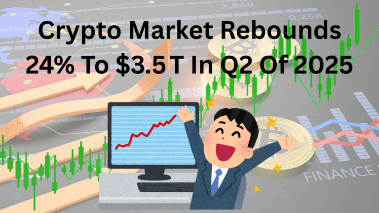Crypto Market Rebounds 24% To $3.5 T In Q2