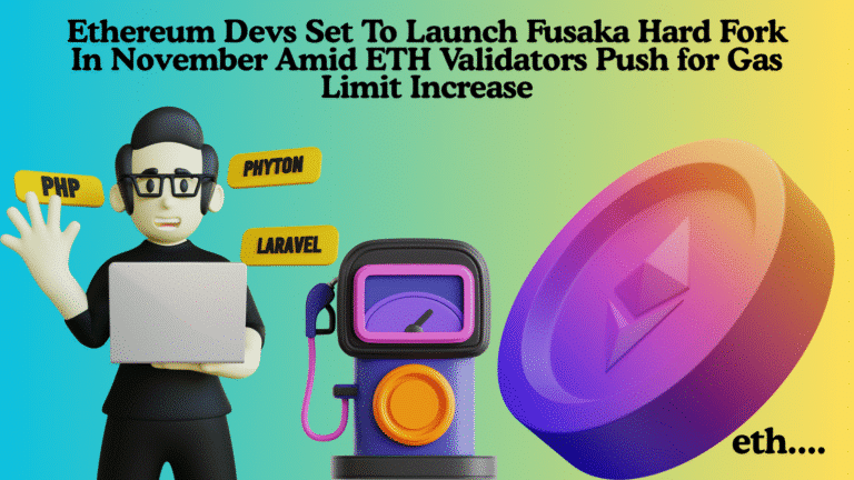 Ethereum Devs Set To Launch Fusaka Hard Fork In November Amid ETH Validators Push for Gas Limit Increase