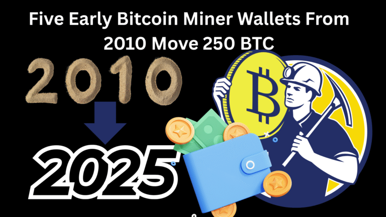 Five Early Bitcoin Miner Wallets From 2010 Move 250 BTC
