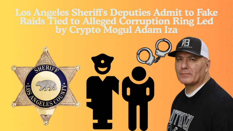 Los Angeles Sheriff's Deputies Admit to Fake Raids Tied to Alleged Corruption Ring Led by Crypto Mogul Adam Iza