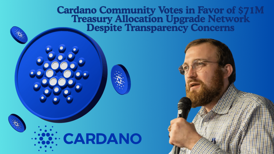 Cardano Community Votes in Favor of $71M Treasury Allocation Upgrade Network Despite Transparency Concerns