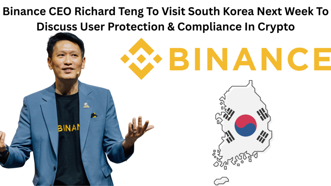 Binance CEO Richard Teng To Visit South Korea Next Week To Discuss User Protection & Compliance In Crypto