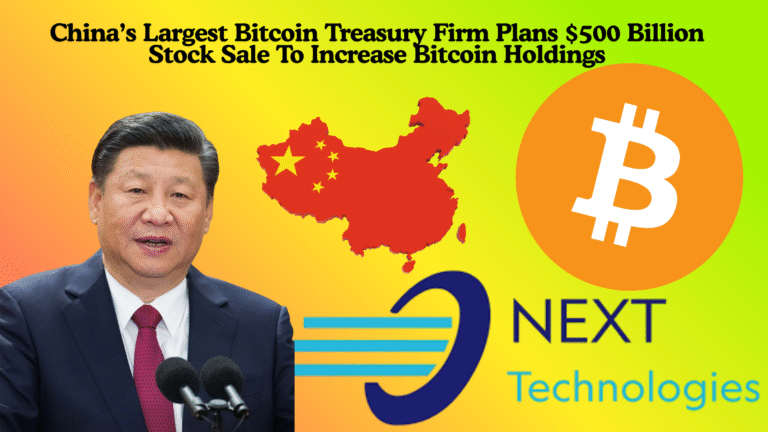 China’s Largest Bitcoin Treasury Firm Plans $500 Billion Stock Sale To Increase Bitcoin Holdings