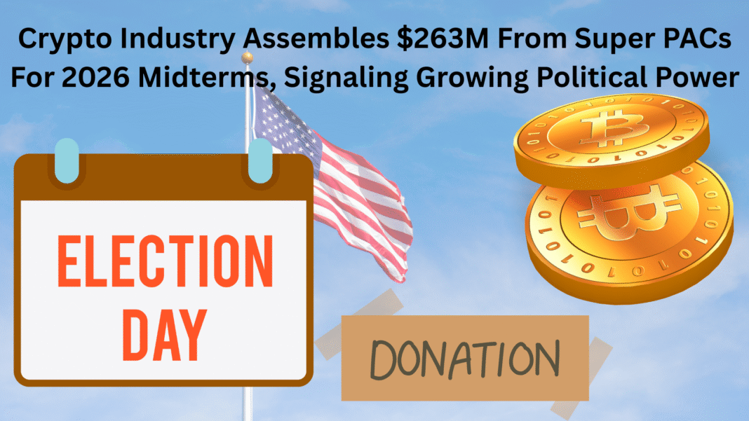 Crypto Industry Assembles $263M From Super PACs For 2026 Midterms, Signaling Growing Political Power